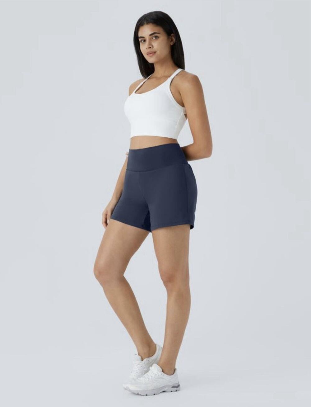 HALARA SoftlyZero™ Airy Super High Waisted 2-in-1 InstantCool Yoga Shorts 5'' Lg